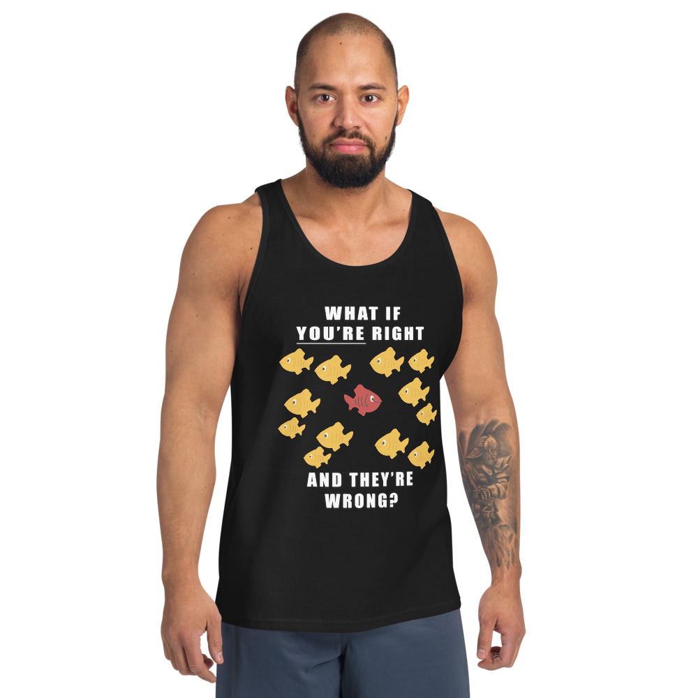 What if you’re right and they’re wrong? Men's Tank Top - Image 2