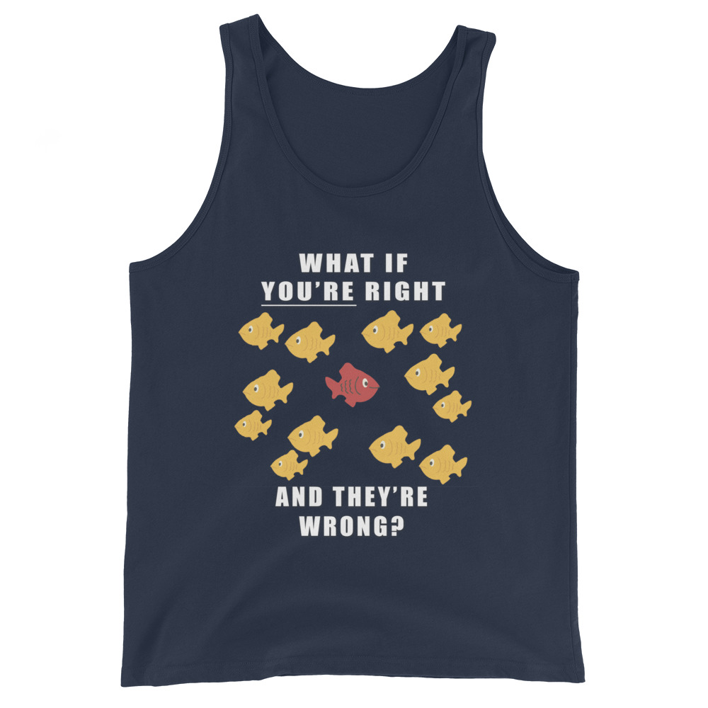 What if you’re right and they’re wrong? Men's Tank Top - Image 4