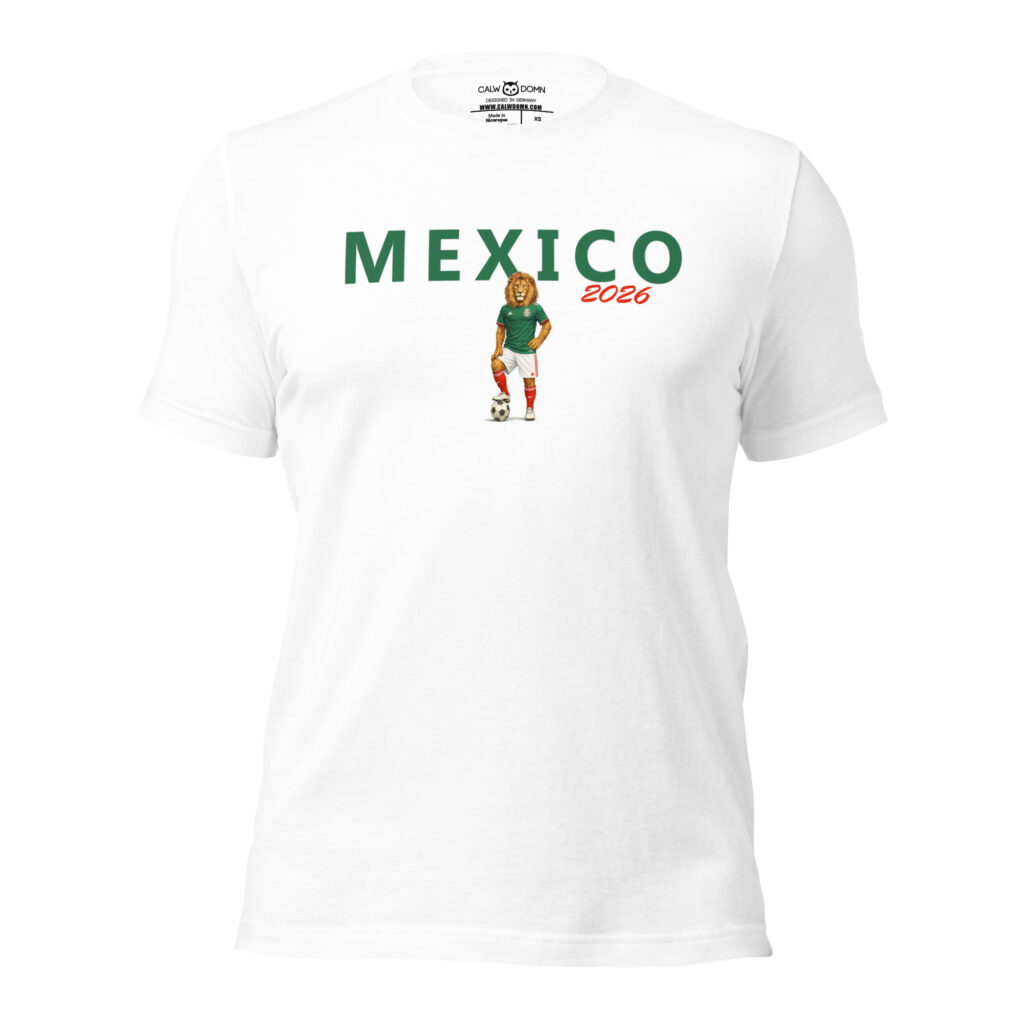 Mexico Lion T-Shirt – World Cup 2026 Jersey Design | Fan Gear
