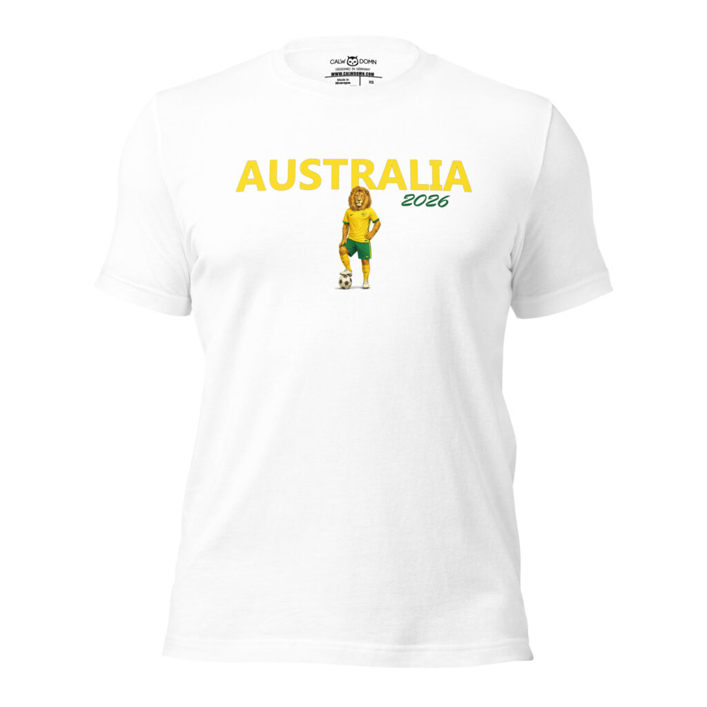 Australia Lion T-Shirt – World Cup 2026 Jersey Design | Fan Gear