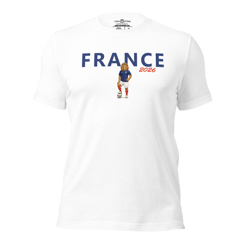 France Lion T-Shirt – World Cup 2026 Jersey Design | Fan Gear